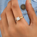 Forevermore Solitaire Princess Shape CVD Diamond Ring