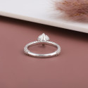 Gorgeous Solitaire Engagement Ring With Lab Grown Diamond - 18 kt White Gold
