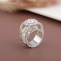 Princess Crown Lab grown Diamond Ring - 18kt Gold