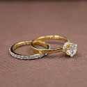 Brilliant Round Shape Lab Grown Diamond Bridal Ring