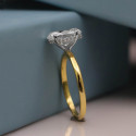 Oval Cut Lab Grown Diamond Solitaire Engagement Ring