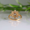 Floral Style Round Brilliant Cut Lab Grown Diamond Ring