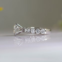 1.5 Carat Lab Grown Diamond Ring 18K White Gold Round Diamond Wedding Ring