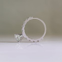 1.5 Carat Lab Grown Diamond Ring 18K White Gold Round Diamond Wedding Ring