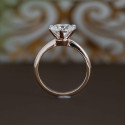 1.5 Carat Round Cut Lab Grown Diamond Engagement Ring