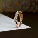 0.20 CT Each Oval Cut Eco-Friendly Diamond Wedding Band