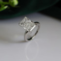 Our Lab Created Radiant Shaped Solitaire Diamond Ring