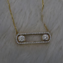 Authentic Designer Messika Move Diamond Pendant With Lab Grown Diamond 