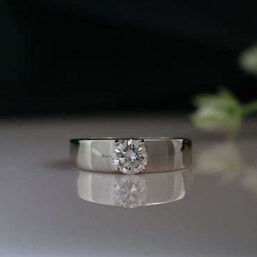Minimal Brilliance Lab Diamond Men's Ring