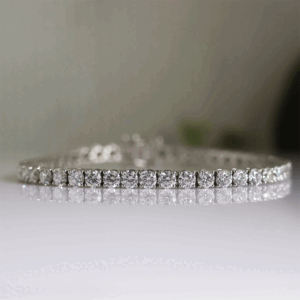 Classic Solitaire Lab Grown Diamond Tennis Bracelet