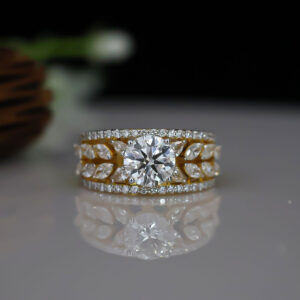 Fancy Lab Created Diamond Wedding Ring