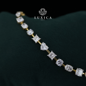Fancy Mix Shape Lab Grown Diamond Tennis Bracelet