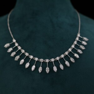 Lab grown diamond single line necklace